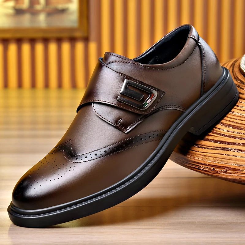 Zapatos Hombre Marca Italiana High-End - Vestir Banquete Cuero Casual Oficina Entrevistas Business
