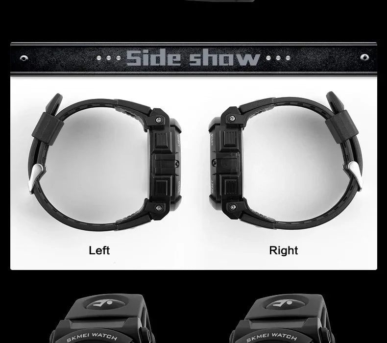 Reloj Deportivo Hombre SKMEI 1258 Digital - Multifunción Militar 5ATM Resistente al Agua Outdoor