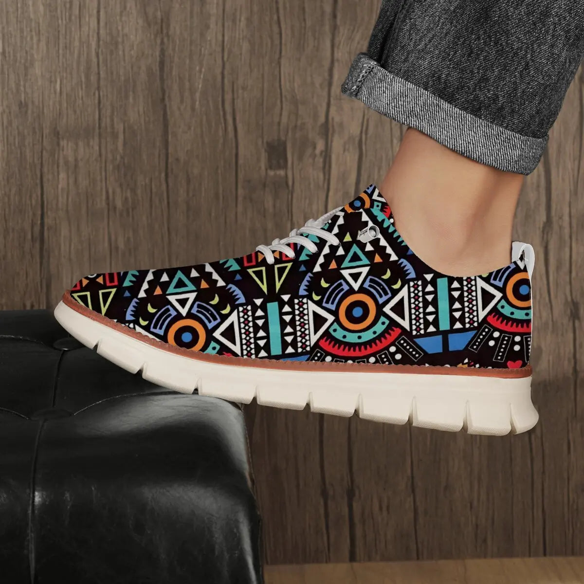 Zapatos Hombre Casual Clásicos - Transpirables Brogue Planos Acolchados Vestir Sneakers Ligeros