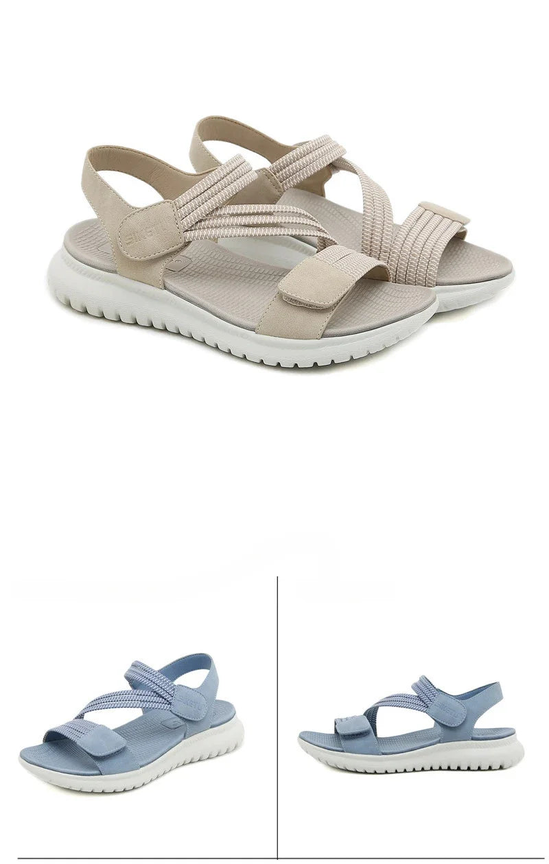 Sandalias Cuña Mujer Deportivas - Zapatos Playa Outdoor Aumenta Altura Cómodas Verano