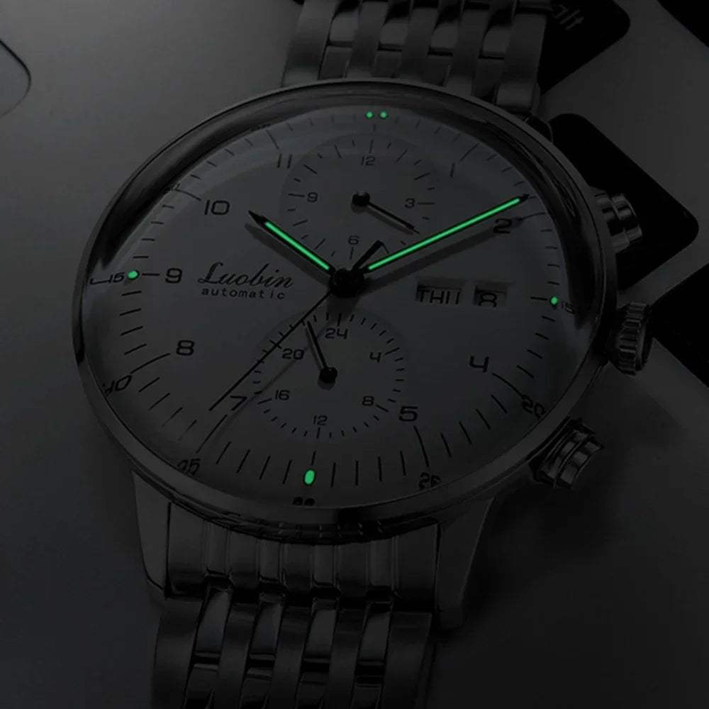Reloj Mecánico Automático Business 2023 - Acero Inoxidable Luminoso Diseñador
