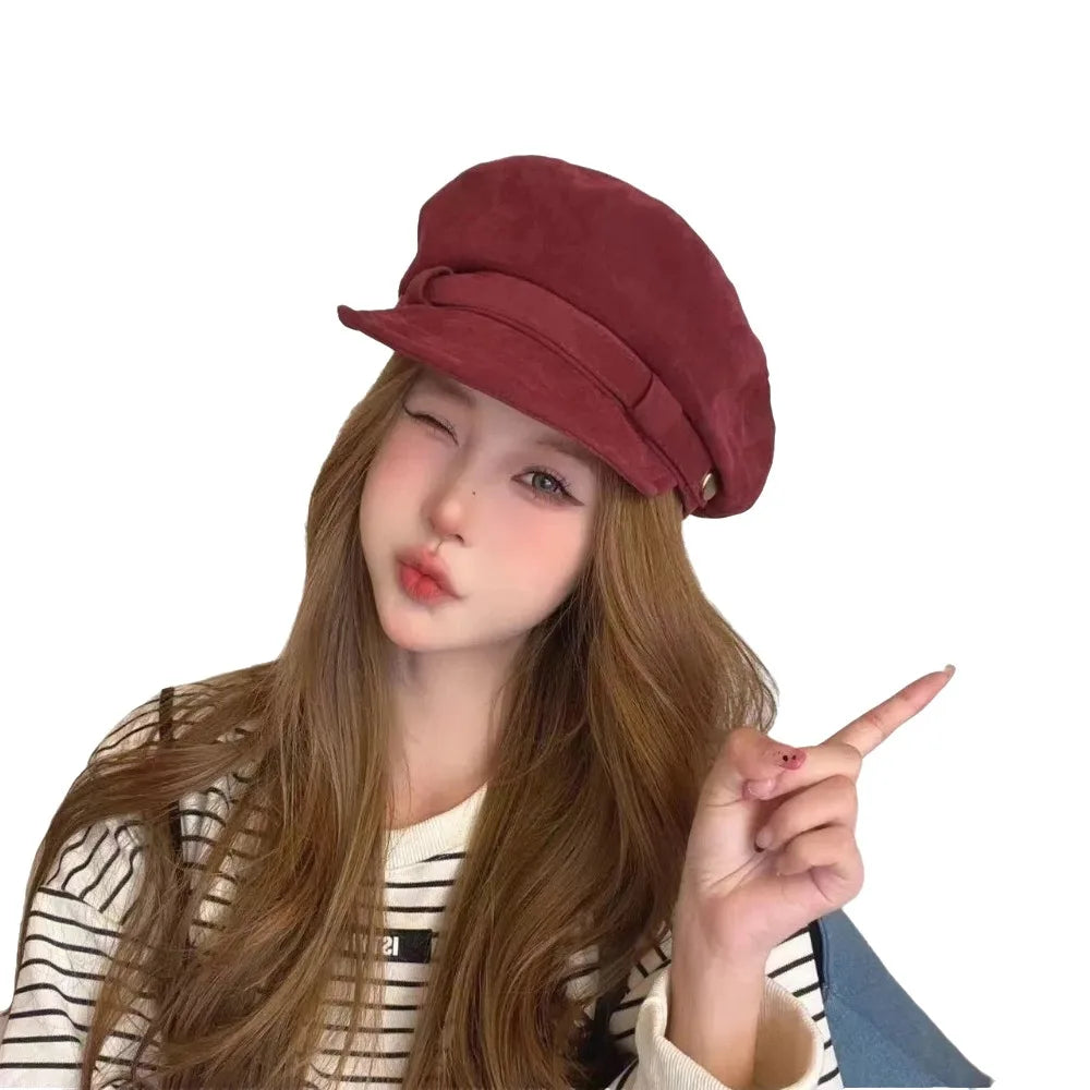 Gorra Mujer Boina Baker Cap - Sombrero Casual Ajustable Newsboy