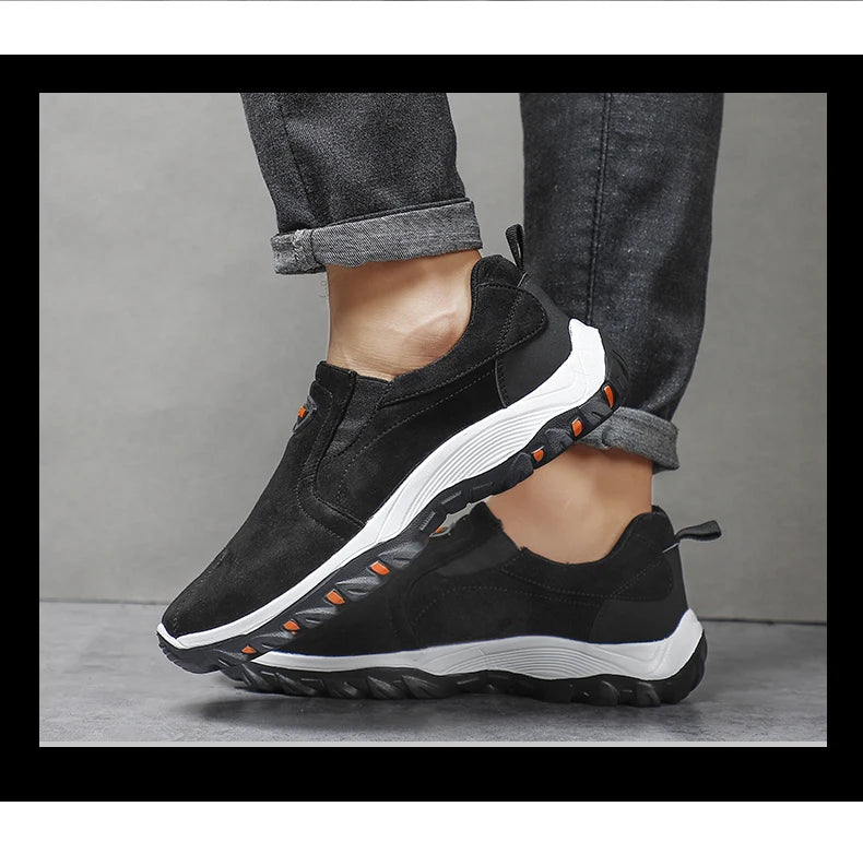 Zapatos Hombre Cómodos Casual - Walking Sneakers Slip-On Loafers Ligeros Mocasines