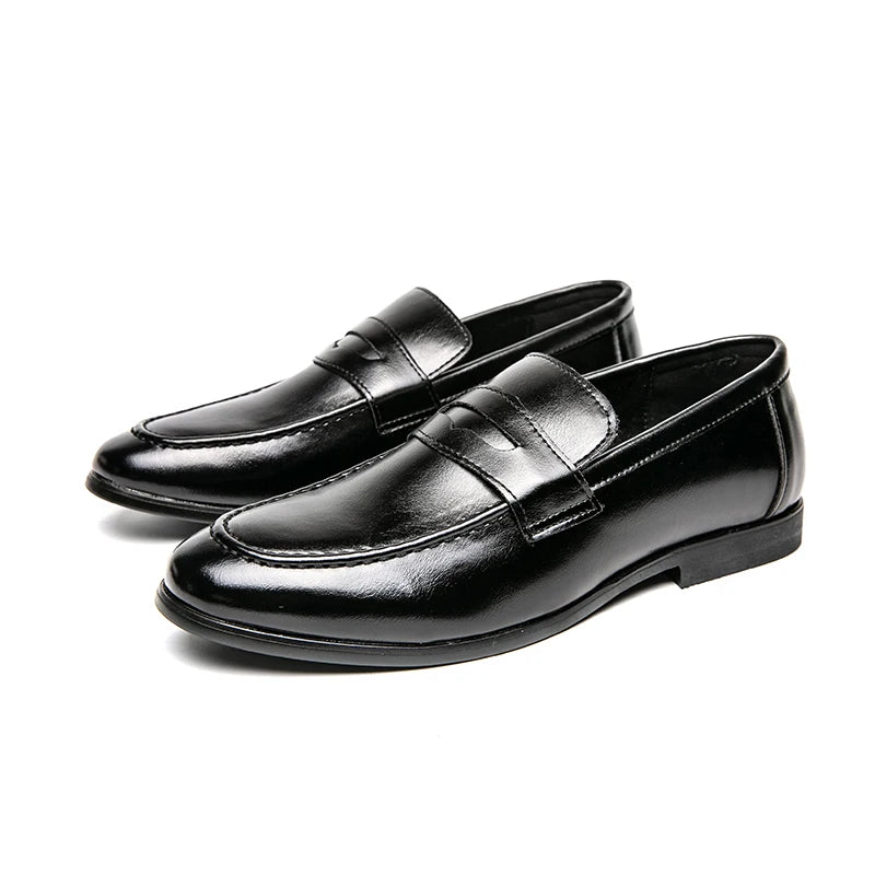 Zapatos de Vestir para Hombre - Mocasines Elegantes Cuero Business Formal