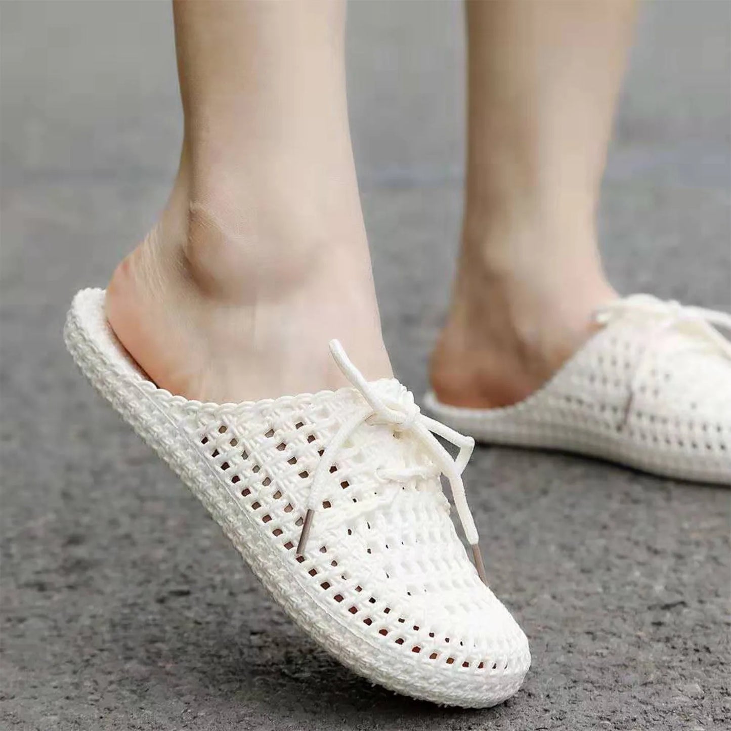 Sandalias Cordones Mujer Planas - Chanclas Playa Verano Antideslizantes Casa