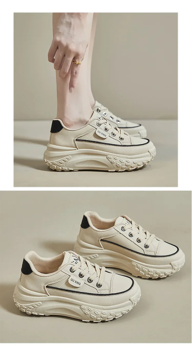 Sneakers Casual Plataforma Mujer - Zapatillas Designer Versátiles Premium