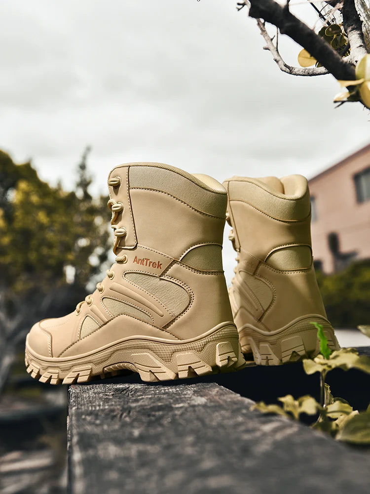 Botas Hiking Hombre High-Top Outdoor - Senderismo Cálidas Cómodas Casual Invierno