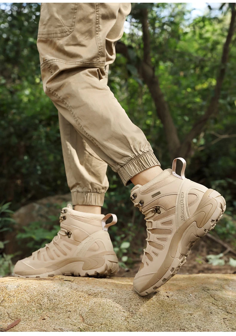 Botas Hombre 2024 Platform - Outdoor Impermeables Casual Sneakers Trabajo Tobillo Senderismo Seguridad Athletic