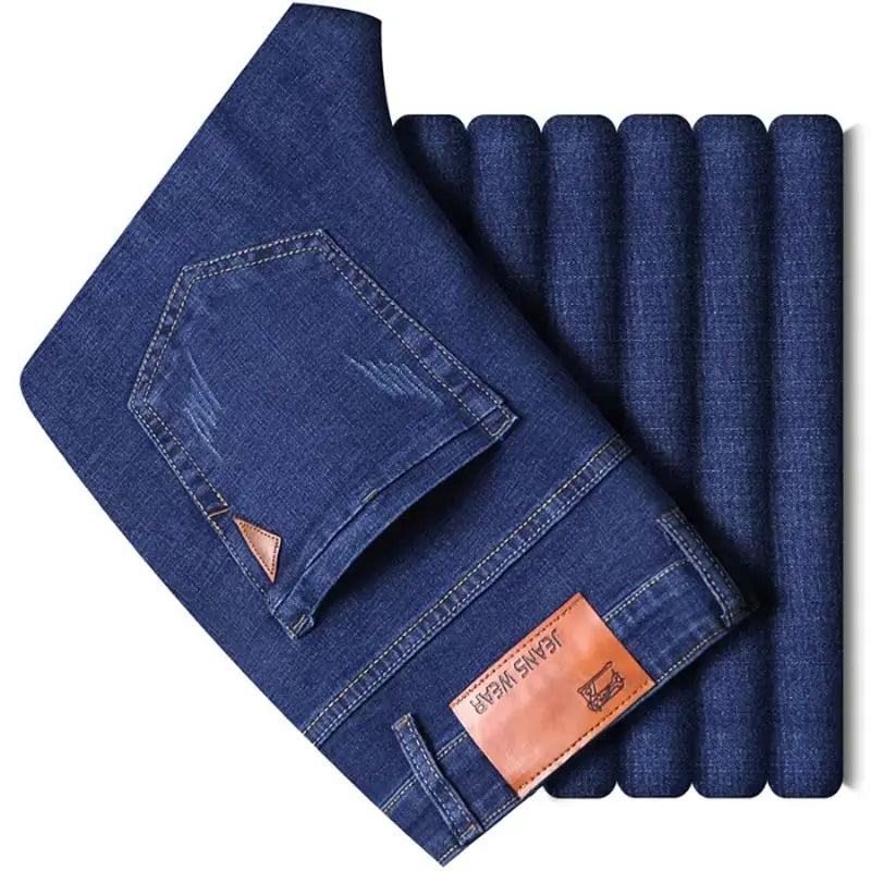 Vaqueros Hombre 2025 Stretch Slim Fit - Jeans Business Cómodos Suaves Marca