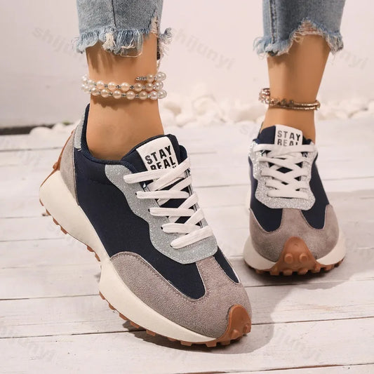 Sneakers Walking Mujer 2025 - Zapatillas Deportivas Plataforma Antideslizantes