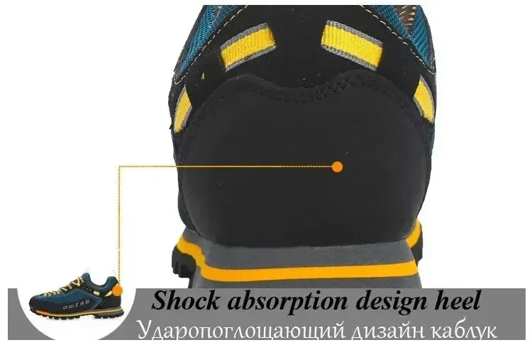 Botas Hombre Senderismo Impermeables - Escalada Anti-Colisión Outdoor Casual Cordones Sneakers Nieve