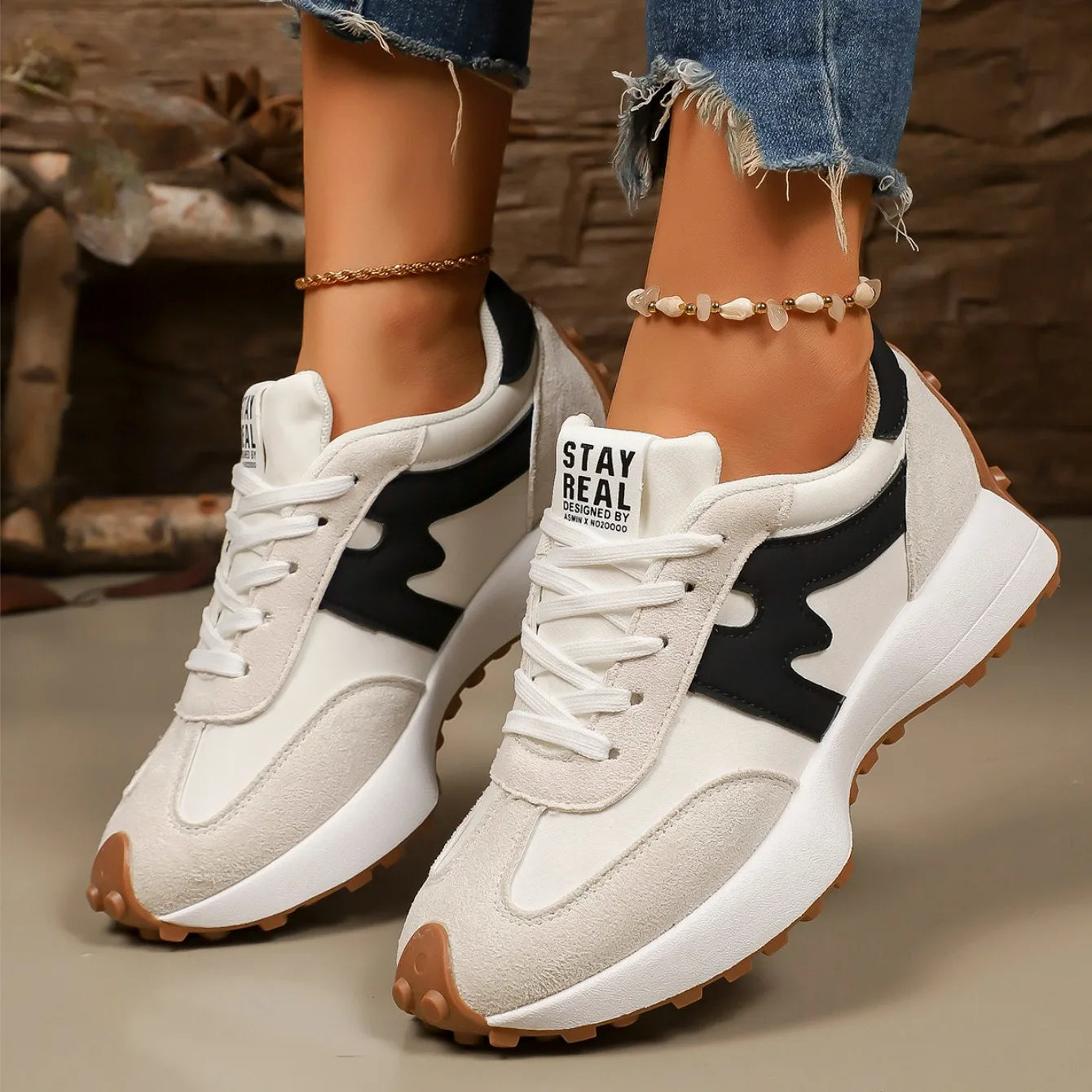 Sneakers Plataforma Mujer 2025 - Zapatillas Primavera Otoño Ligeras Transpirables