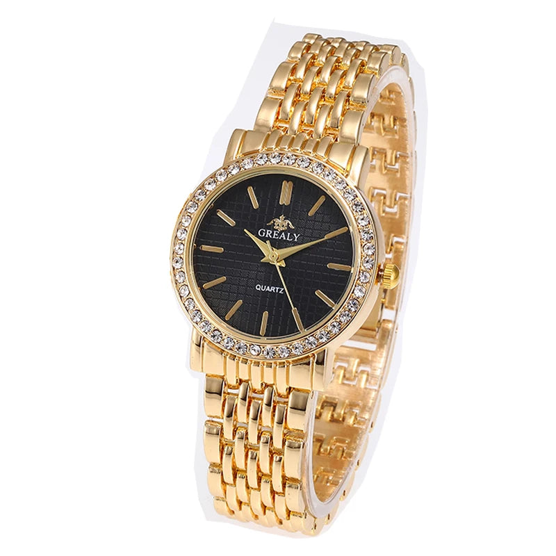 Reloj Pulsera Mujer Diamantes - Números Romanos Acero Pareja