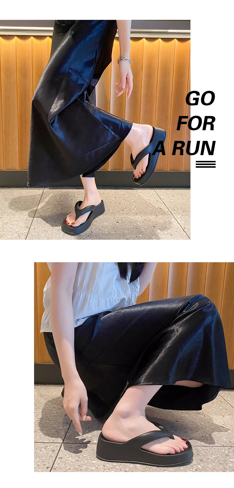 Chanclas Mujer Elegantes Transpirables - Sandalias Tacón Medio Outdoor Versátiles