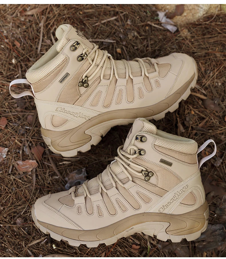 Botas Hombre 2024 Platform - Outdoor Impermeables Casual Sneakers Trabajo Tobillo Senderismo Seguridad Athletic