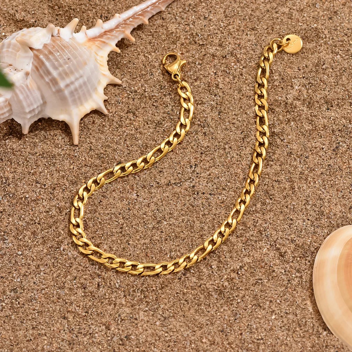 Pulsera Acero Inoxidable Chapado Oro 14K - Unisex