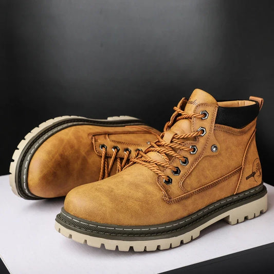 Botas Hombre High-Top Trabajo - Fashion Versátiles Deportivas Casual Cowboy