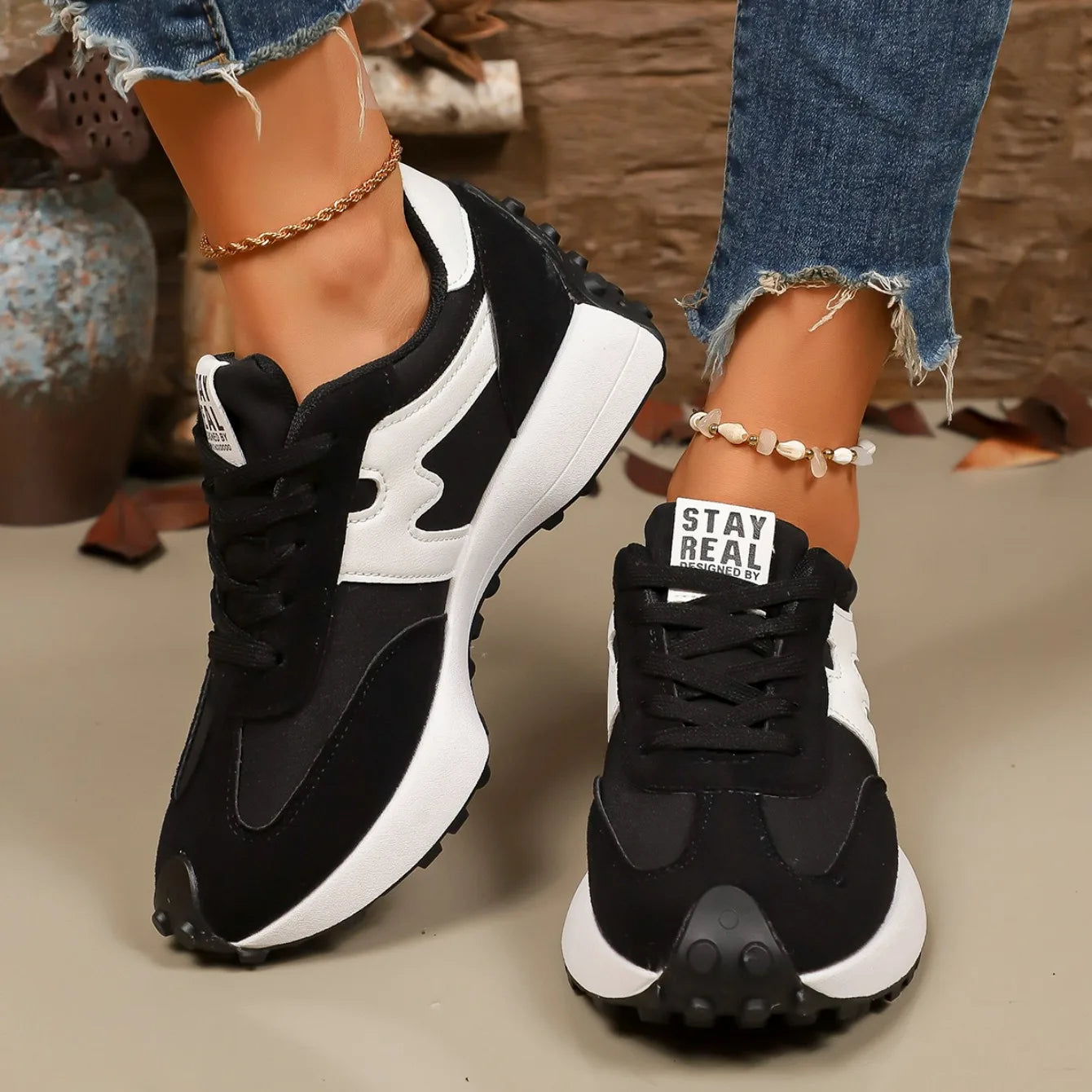 Sneakers Plataforma Mujer 2025 - Zapatillas Primavera Otoño Ligeras Transpirables