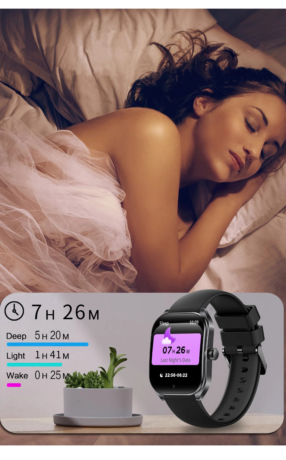 Smartwatch Hombre 2.01'' AMOLED Pantalla Curva - IP68 Bluetooth 5.3 Llamadas Asistente IA Fitness