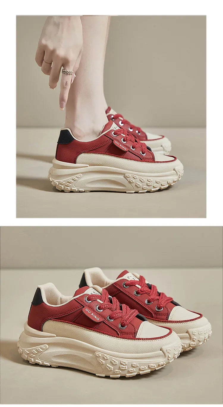 Sneakers Casual Plataforma Mujer - Zapatillas Designer Versátiles Premium