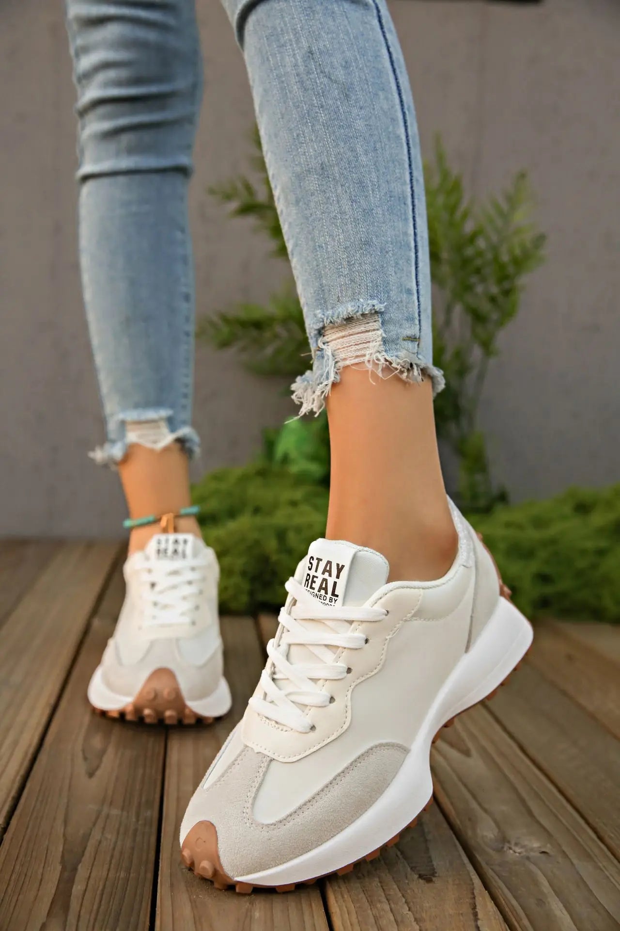 Sneakers Walking Mujer 2025 - Zapatillas Deportivas Plataforma Antideslizantes