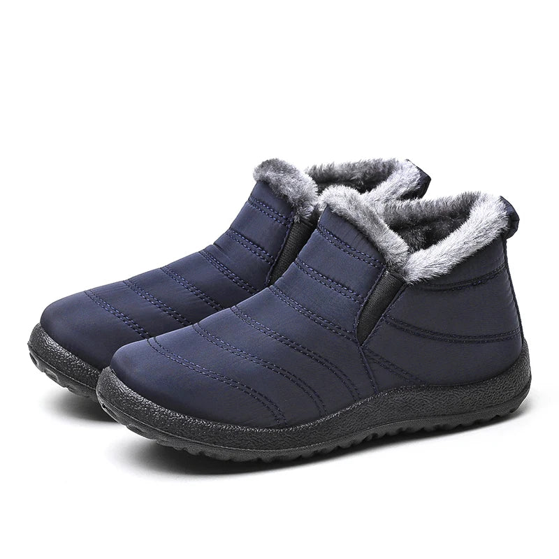 Botas Nieve Mujer Plataforma Punk - Slip On Tobillo Piel Cálidas Invierno