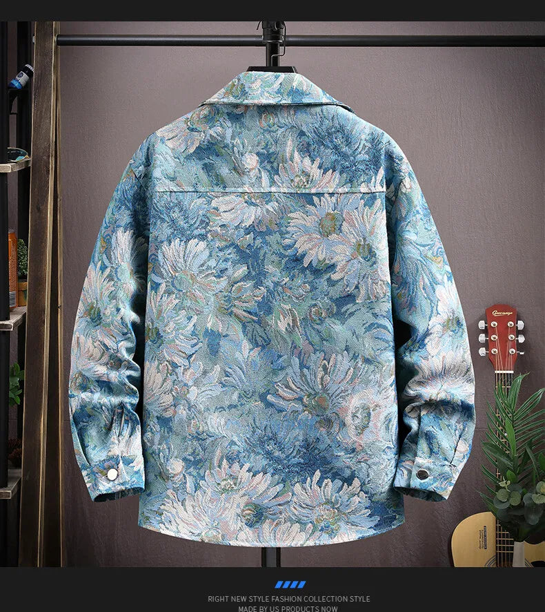 Camisa Jeans Hombre 2025 Primavera - Casual Cálida Fashion Otoño Holgada M-4XL