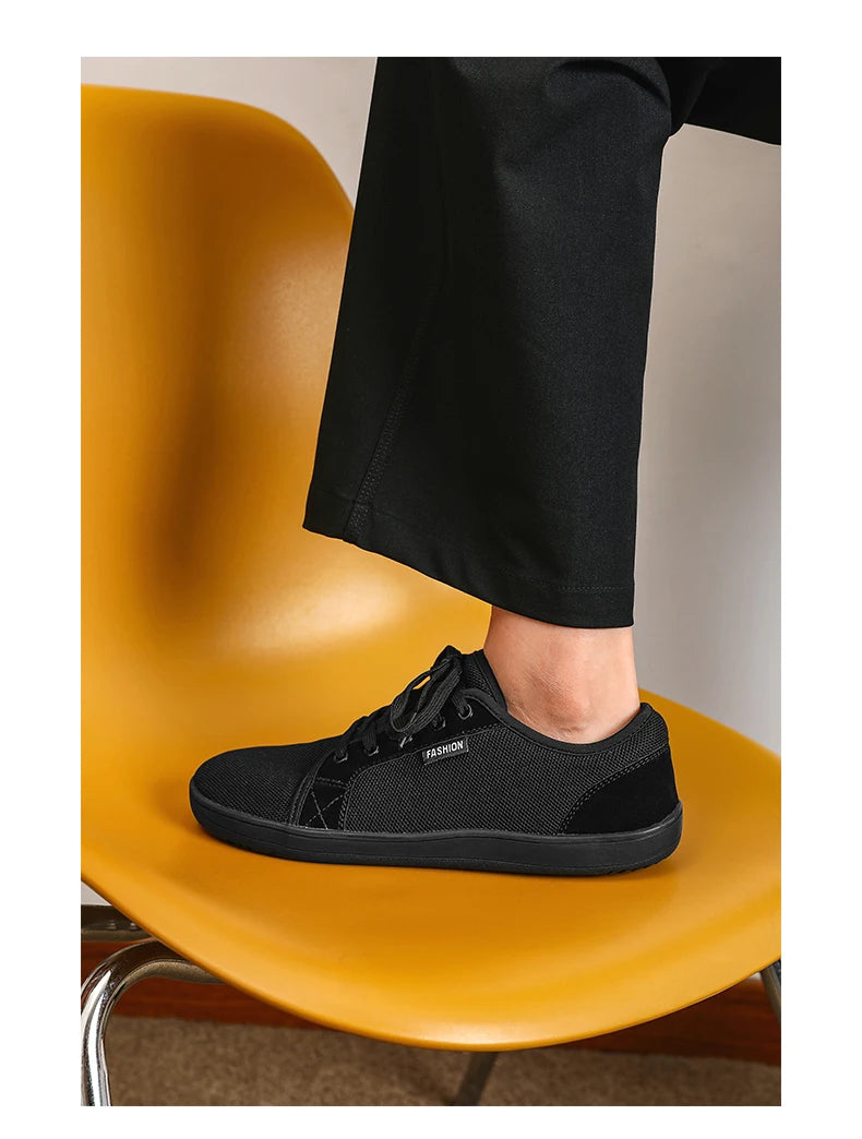 Zapatos Hombre Minimalistas Barefoot - Punta Ancha Zero Drop Transpirables Malla Ligeros Walking