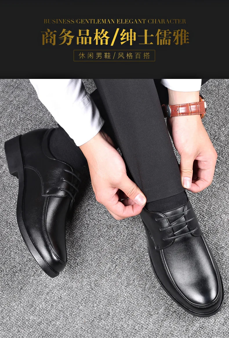 Zapatos Vestir Hombre Cuero Italiano - Elegantes Business Casual Lujo Formales