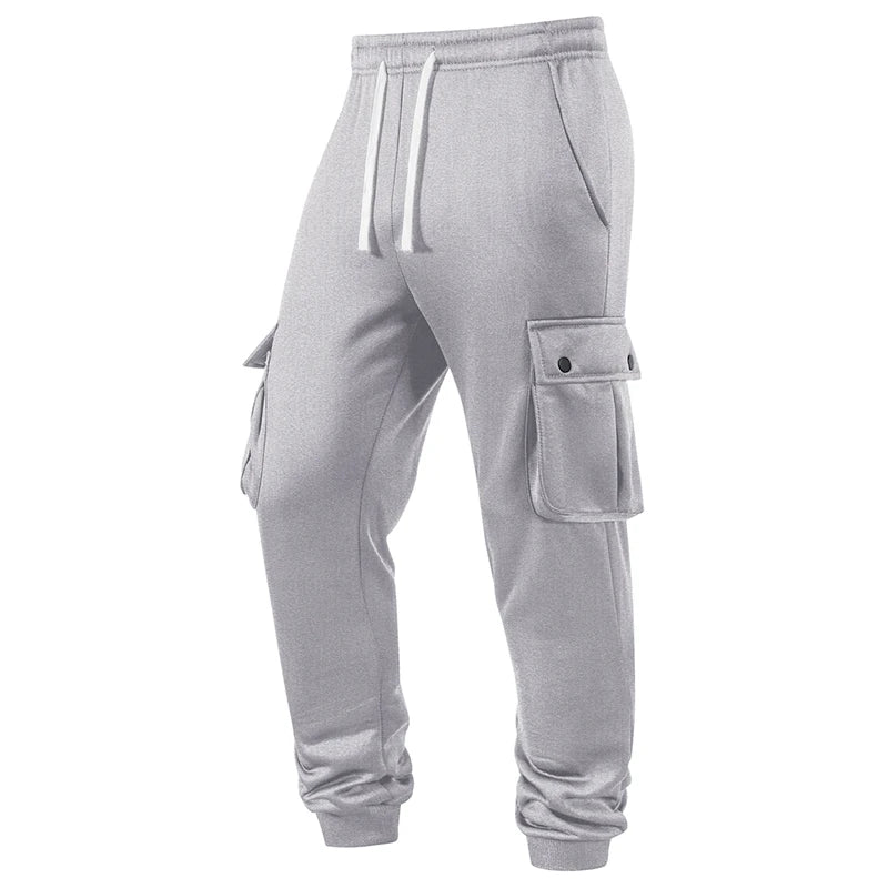 Pantalones Jogging Hombre Térmicos Cargo - Bolsillos Otoño Invierno Cálidos