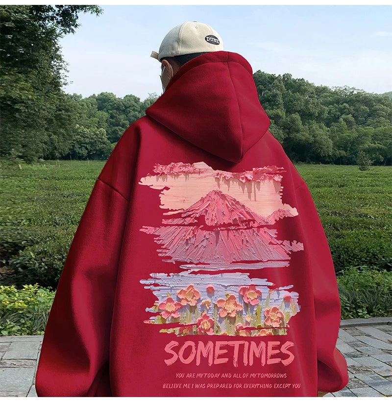 Sudadera Hombre Oversized Blanca 5XL - Hoodie Plain Casual