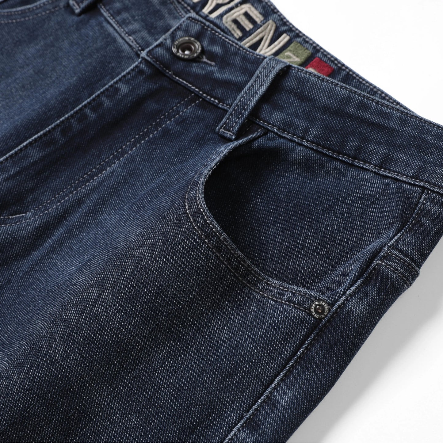 Vaqueros Hombre 2025 Sueltos Elásticos - Jeans Rectos Casuales Versátiles Todo el Año