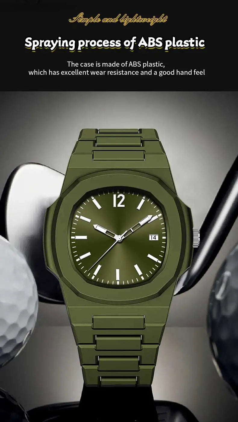 Reloj VA VA VOOM Military 40mm - Cuarzo Silicona Negro Calendario Deportivo