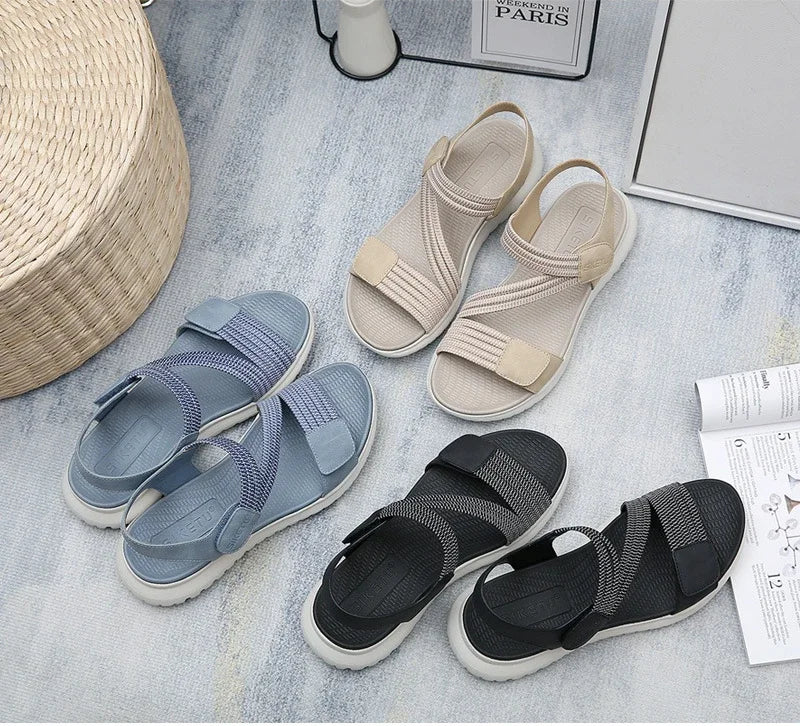 Sandalias Cuña Mujer Deportivas - Zapatos Playa Outdoor Aumenta Altura Cómodas Verano