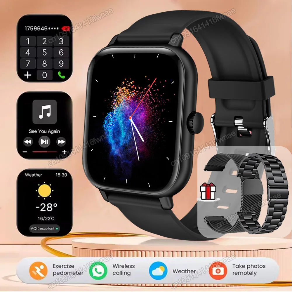 Smartwatch 2.01'' HD para Android iOS - Llamadas Bluetooth Deportivo Música