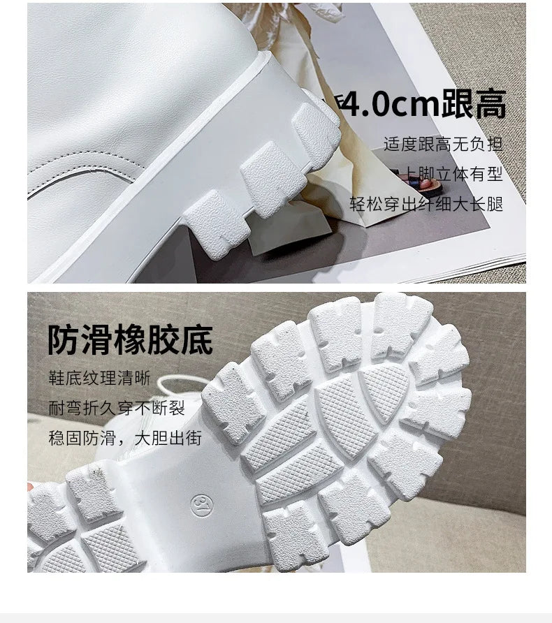 Botas Altas Mujer 2025 Nuevas - Fashion Casual Antideslizantes Plataforma