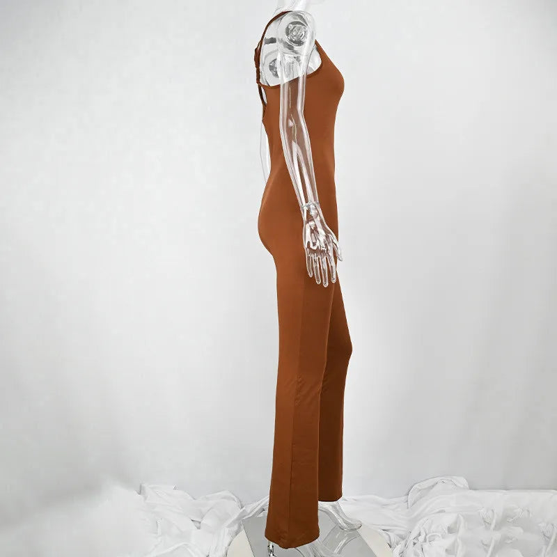 Mono Mujer Verano Sin Mangas Bodycon - Romper Sexy Espalda Descubierta