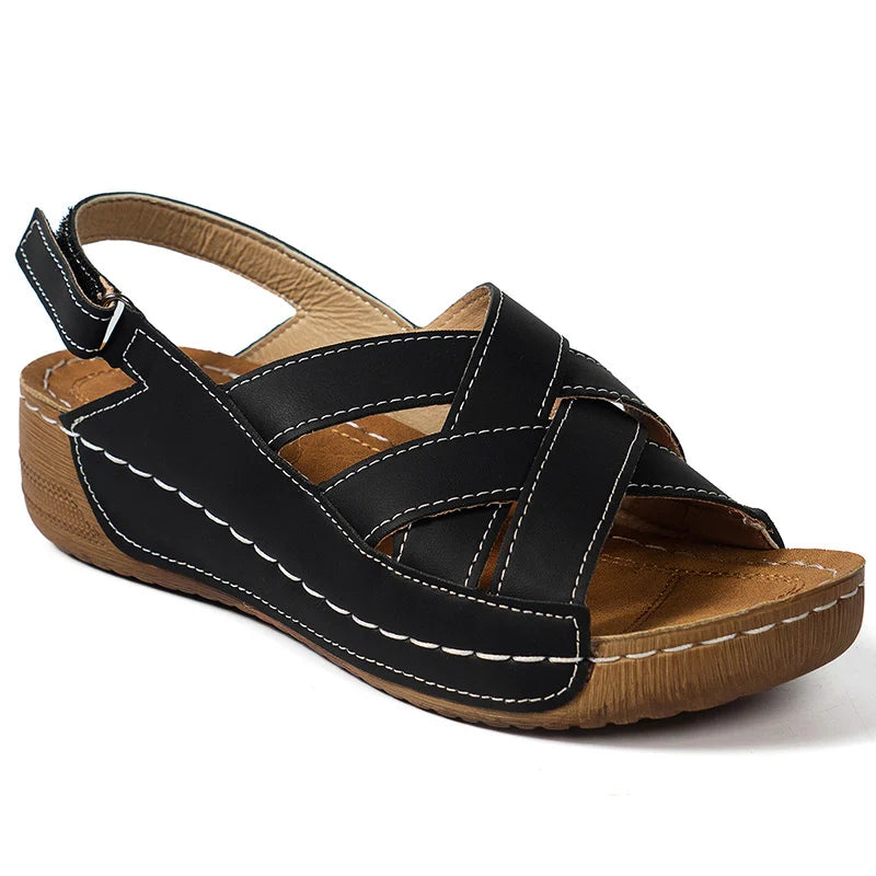 Sandalias Cuña Mujer Casual Verano - Zapatos Tacón Ligeros Cómodos