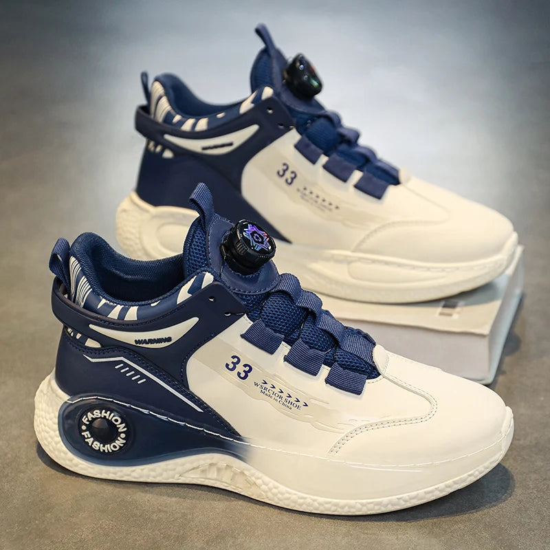 Sneakers Hombre Hebilla Giratoria - Cómodas Antideslizantes Cordones Duraderas Outdoor Actividades