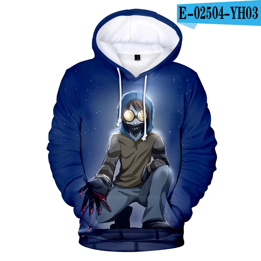 Sudadera Hombre Streetwear Creepypasta - Hoodie Ticci Toby Cosplay Otoño