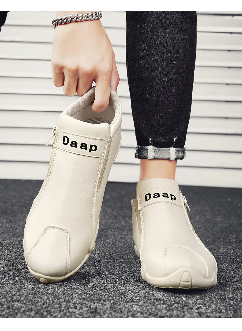 Botines Hombre Casual 2024 - Botas Tobillo Lujo Slip-On Ligeras Outdoor High Top