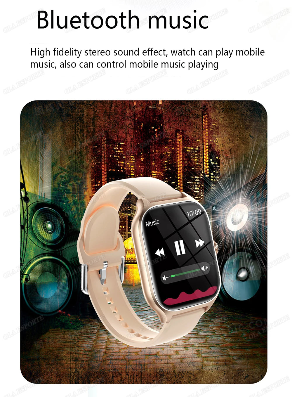 Smartwatch 2.01'' HD para Android iOS - Llamadas Bluetooth Deportivo Música