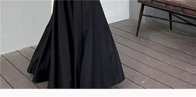 Falda Primavera Mujer Plisada Larga - Falda Color Sólido Elegante Coreana