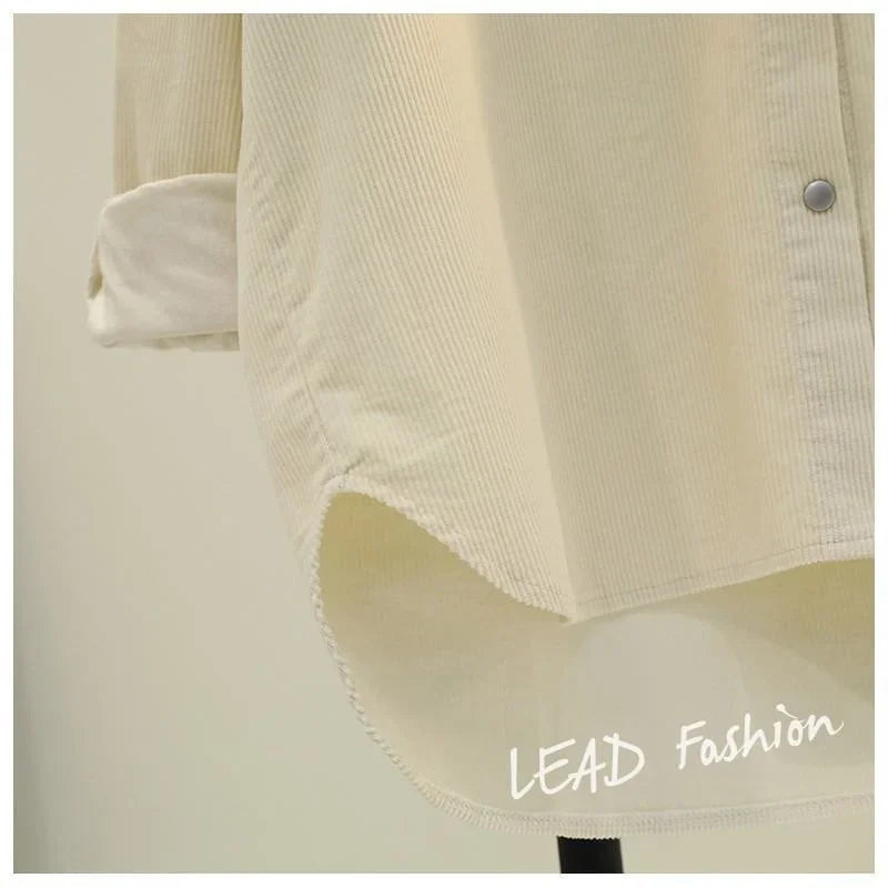 Camisa Pana Mujer Verde Aguacate - Blusa Doble Bolsillo Otoño Invierno