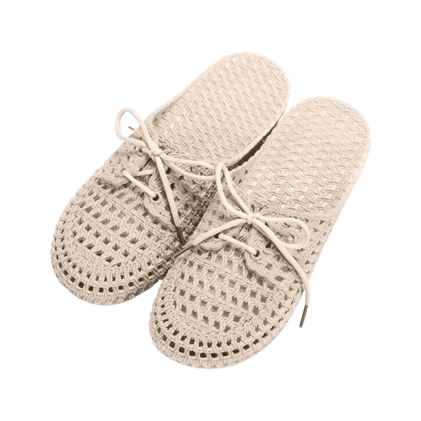 Sandalias Cordones Mujer Planas - Chanclas Playa Verano Antideslizantes Casa