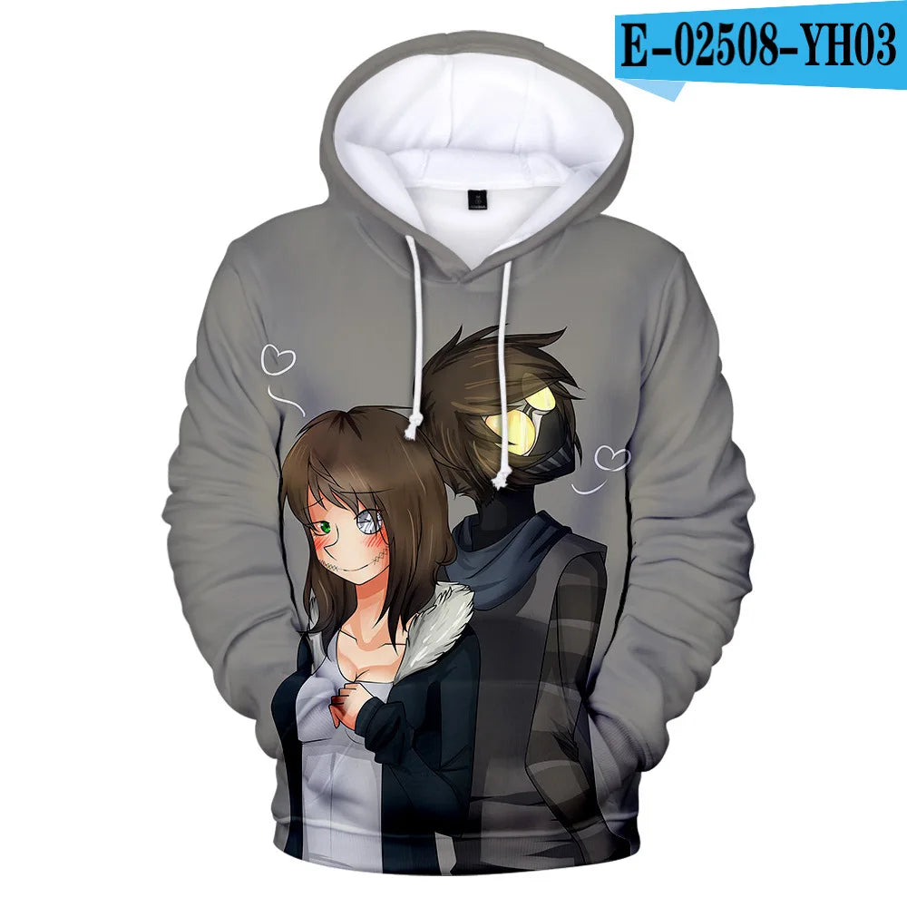 Sudadera Hombre Streetwear Creepypasta - Hoodie Ticci Toby Cosplay Otoño