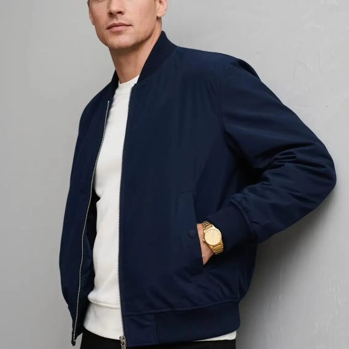 Chaqueta Bomber Militar Hombre 2025 - Jacket Casual Cortavientos Slim