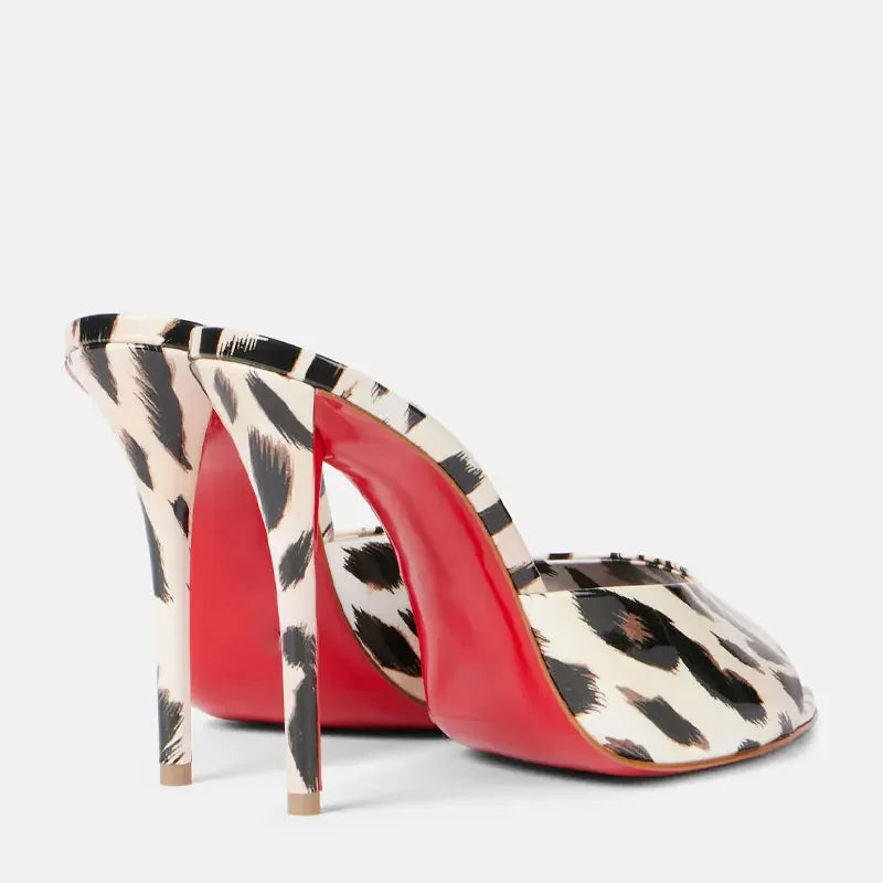 Sandalias Romanas Mujer Punta Pointed - Zapatos Tacón 10.5cm Metal Sexy Outdoor