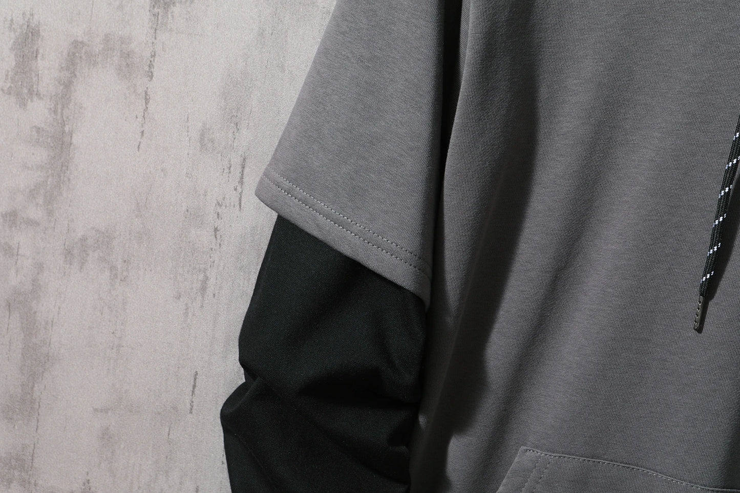 Sudadera Hombre Patchwork Hip Hop - Hoodie Pullover Streetwear Colorblock