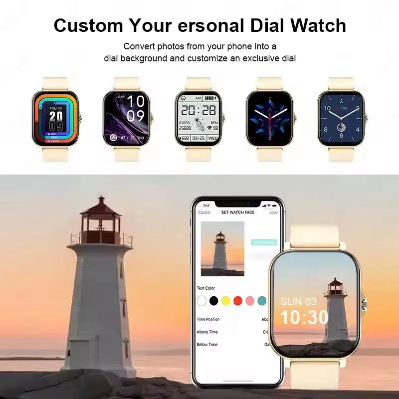 Smartwatch Pantalla Táctil Completa - Llamadas Bluetooth Música Android iOS